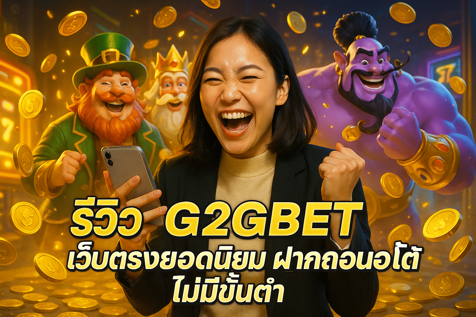 รีวิว G2GBET เว็บตรงยอดนิยม ฝากถอนออโต้ ไม่มีขั้นต่ำ