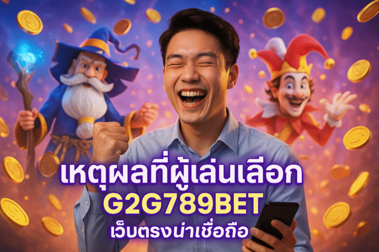 เหตุผลที่ผู้เล่นเลือก G2G789BET เว็บตรงน่าเชื่อถือ
