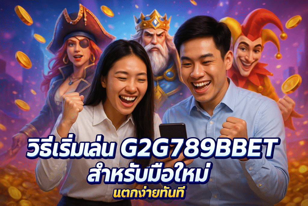 วิธีเริ่มเล่น G2G789BET สำหรับมือใหม่ แตกง่ายทันที